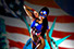 bodypainting captain america femme des comics, marvel, super heros realise par un artiste bodypainting de paris. Bodypainting sexy heroes