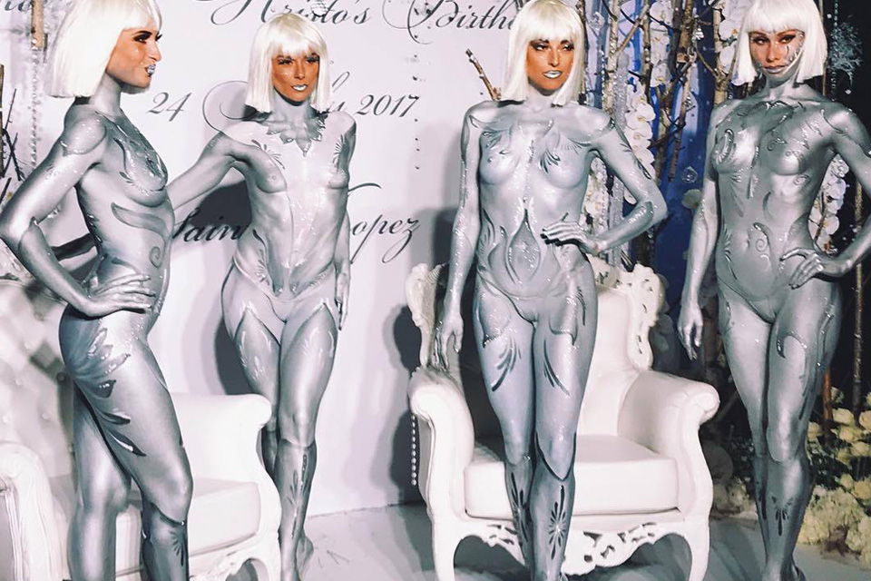 body painting Shooting Mode réalisé à Paris par un maquilleur spécialste du body painting et face painting. Cours et formation sur paris ouvert 